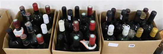 Thirty-three assorted wines
